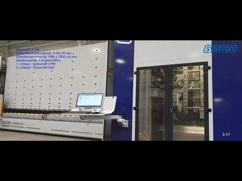 High quality rough and fine grinding with systron proHD vertical glassprocessing centre