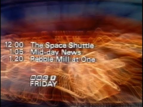 Friday 10th April 1981 BBC1 - Test Card - Lunchtime Menu - Space Shuttle Launch - Tomorrow's World