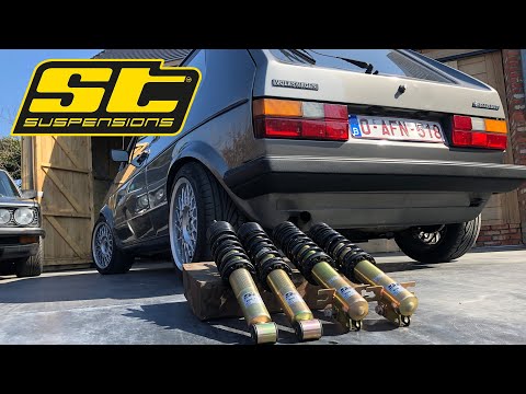 Installing ST Suspensions Coilovers On My Mk1 Golf! (ST XA)