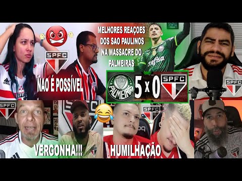 BEST REACTIONS FROM SÃO PAULO FANS TO PALMEIRAS 5X0 SÃO PAULO WITH A SHOW FROM PIQUEREZ AND BRENO...