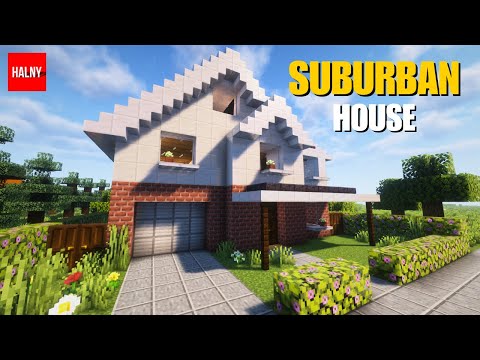Minecraft suburban house tutorial