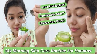 My Morning Skin Care With Nature Derma | Reduce Acne Breakouts Get Glowing Skin|| Krrish Sarkar