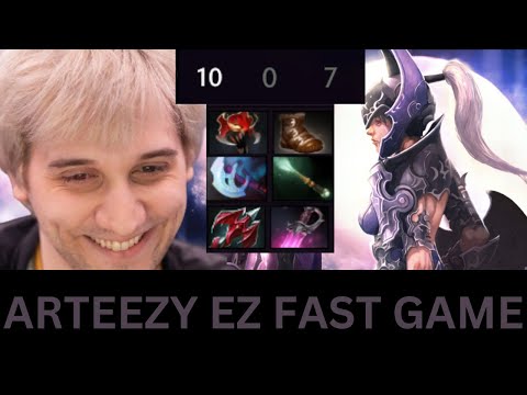 Arteezy [Luna] Making Ranked Look Easy Fast Game