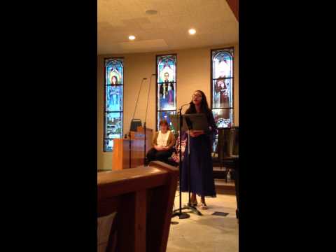 Gaby sings Ave Maria (Gonoud)