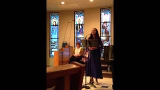 Gaby sings Ave Maria (Gonoud)