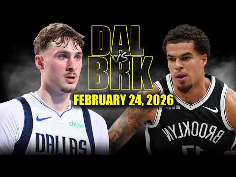 Dallas Mavericks vs Brooklyn Nets Full Game Highlights – February 24, 2026 | NBA Season