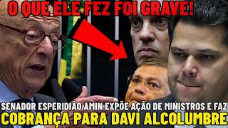 🚨AGORA: SENADOR AMIN EXPLODE COBRA ALCOLUMBRE E APONTA COMO GRAVE AÇÃO DE MORAES CONTRA JORNALISTA