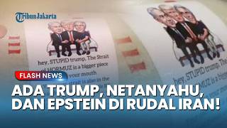 Iran Permalukan Amerika Dengan Gambar Trump dan Netanyahu Satu Ranjang dengan Epstein di Rudal