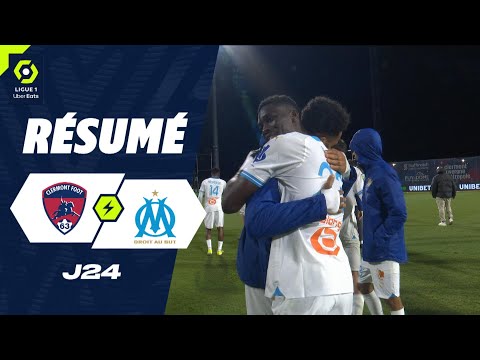 Resumen de Clermont vs Olympique Marseille Jornada 24