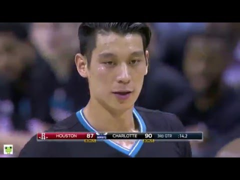 Jeremy Lin's Offense & Defense Highlights 2016-03-13 Hornets VS Rockets