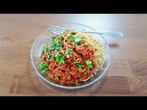 מתכון לספגטי בולונז טבעוני