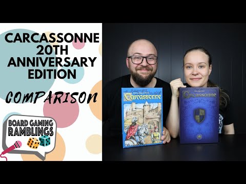 Carcassonne 20th Anniversary Edition - Comparison