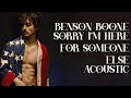 Benson Boone Sorry I M Here For Someone Else Acoustic Version