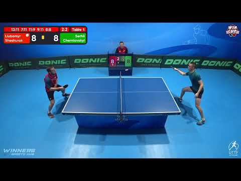 08:30 Liubomyr Sheshurak 2-3 Serhii Cherniavskyi West 1 WIN CUP 29.10.2022 | TABLE TENNIS WINCUP