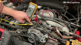 How to Diagnose an Alternator, this one on a Subaru