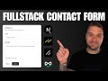 The Easiest Contact Form With Next Js 16 Server Actions DB Tests