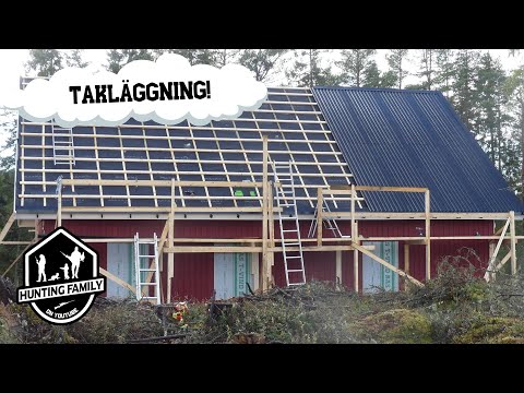 Building a house | 7 days timelapse | Roofpanels