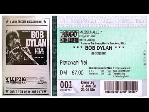 Bob Dylan 1998 European Summer Tour - Messehalle 7 Leipzig, Germany 2 June 1998