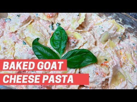 Baked Goat Cheese and Lobster Ravioli | My Version of the Viral TikTok Baked Feta Pasta