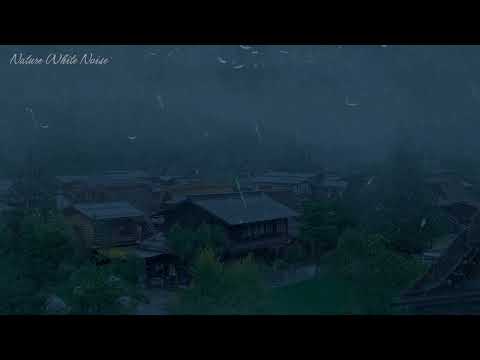 Fall Asleep Faster with Sweet Rain Sound in Park at Night   Nature Sounds for Sleeping   Relaxing