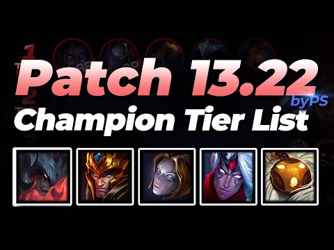 Patch 13.22 PS Tier List
