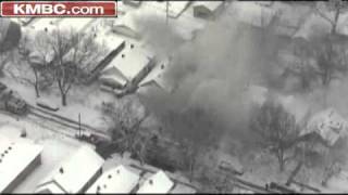 Firefighters Battle House Fire In Kansas City