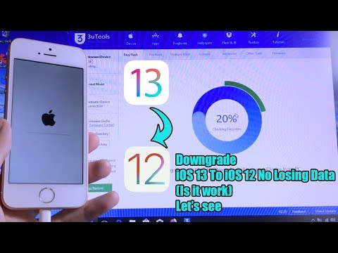Downgrade From iOS 13 To iOS 12 No Losing Data (Is it work? Using 3uTool)