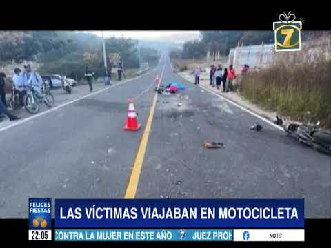 Pareja muere atropellada en el departamento de Jalapa