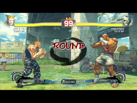 SSF4 Ranked Match - ACE EI R IN (Guile) vs. Mago (Sagat)