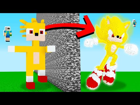 YAPI KAPIŞMALARINDA //KOCAMAN SÜPER SONİC İLE ARKADAŞIMI TROLLEDİM - 😱 Minecraft