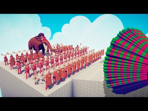 100x OF TRIBAL ARMY vs EVERY GODS - Totally Accurate Battle Simulator | TABS