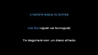 bailare sobre tu tumba - siniestro total - karaoke