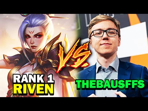 Rank 1 Riven plays against TheBausffs