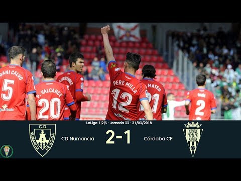 Numancia 2-1 Córdoba | Todos los goles | Liga 1,2,3 2017/18