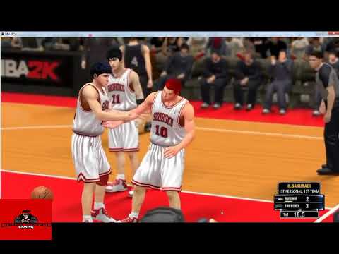 Let's Play A Game ! NBA2K14 Mod Kuroko V Slam Dunk! Let's make Shohoku Inter High Champs!