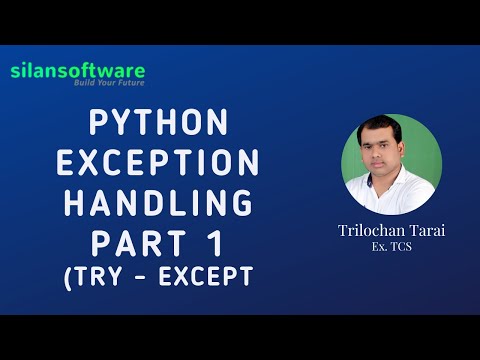 Python Exception Handling Part 1try Except Python Training Silan Software