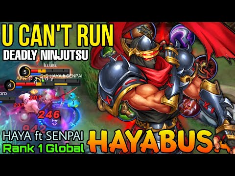 Pinnacle Ninjutsu! Hayabusa WipeOut The Enemies! - Top 1 Global Hayabusa by HAYA ft SENPAI - MLBB