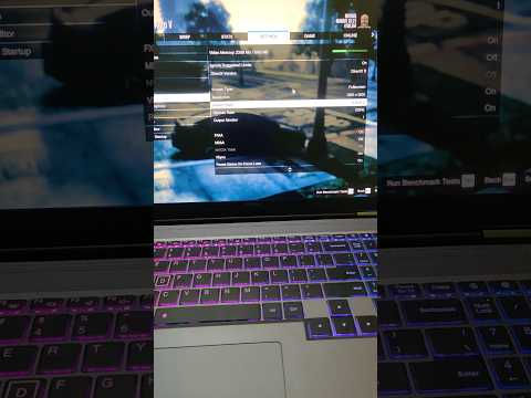 GTA V graphics settings Max 4K gaming in infinix gt book #gta5 #laptop #gaming #graphics #4k
