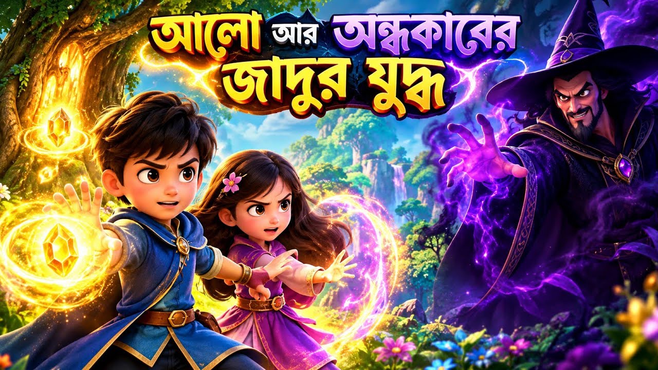 আলো আর অন্ধকারের জাদুর যুদ্ধ ✨ | The Battle of Light & Darkness | Magical Fantasy Story