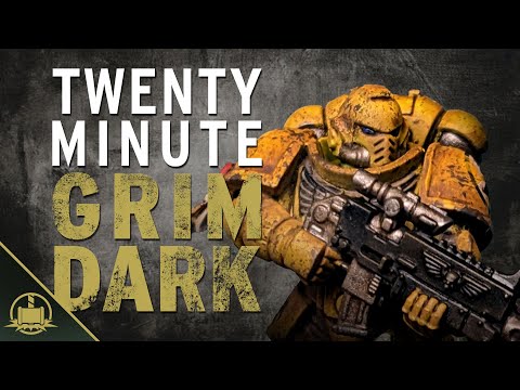 How to speed paint GRIMDARK Warhammer 40K Space Marines!