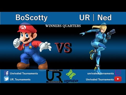 Ignition #20  WINNERS QUARTERS - BoScotty (Mario) vs UR | Ned (Zero Suit Samus)