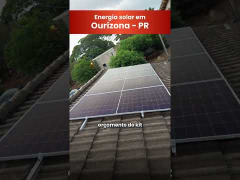 Energia solar em Ourizona - PR
