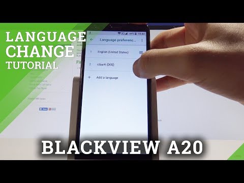 How to Change Language on BLACKVIEW A20 - Language Settings