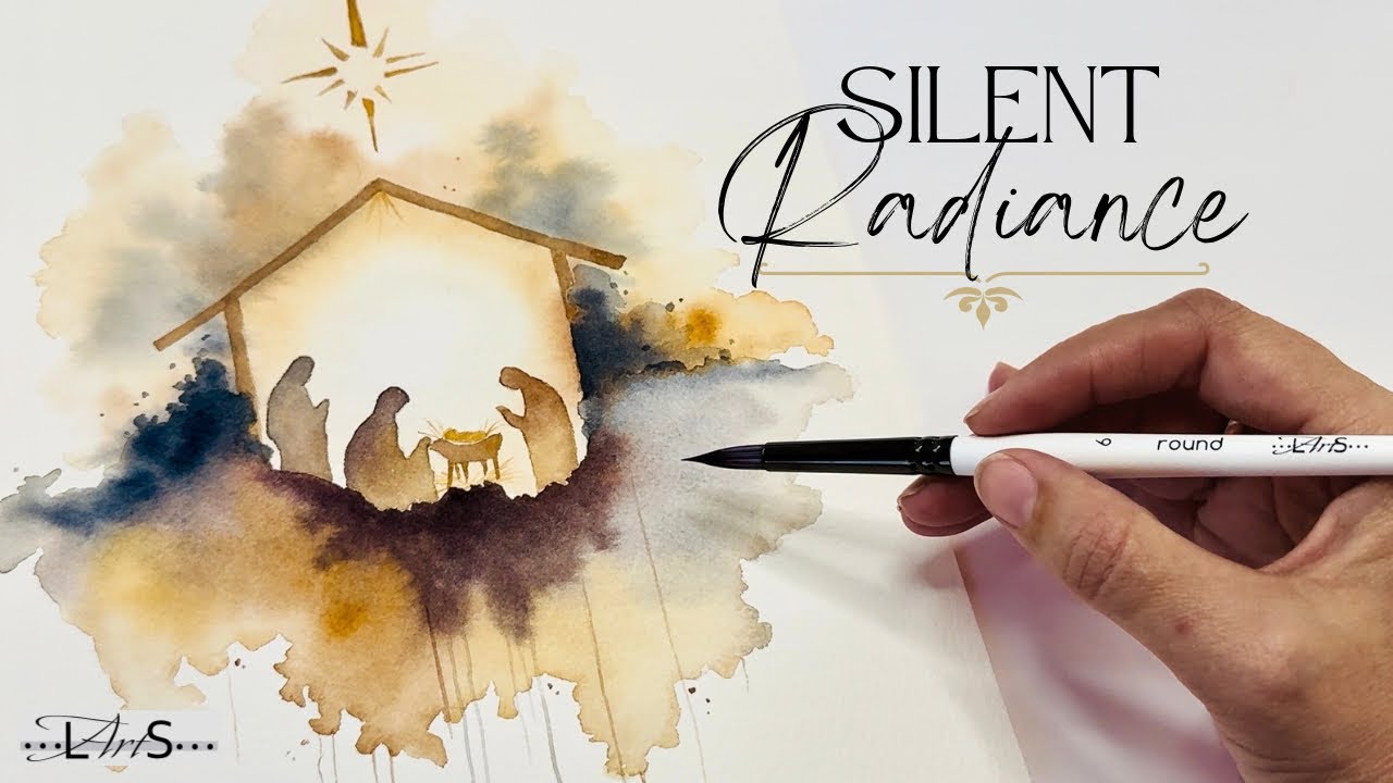 Like You’ve Never Seen Before!🌟Paint a Simple, Radiant Nativity in Watercolor, Step-by-Step Tutorial