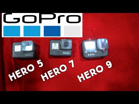 Gopro hero 9 vs hero7 vs hero5 comparison