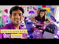 using only purple things for 24 hours || aman dancer real || funny challenge