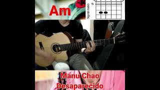Desaparecido Manu chao + acordes para guitarra #tutorial #musica #guitarra