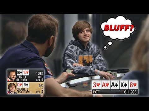 @dnegspoker forces @CharlieCarrel to call on the River😂 PokerStars Championship Cash Challenge