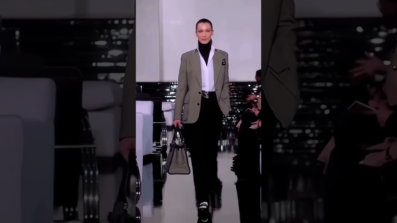 #bellahadid best for Ralph Lauren🩶#runway #fashion #shortsviral #feed #foryou #ytshorts #edit