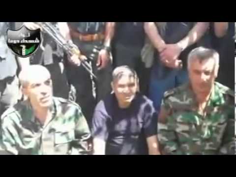 الضباط الثلاثة الذين تم أسرهم على يد لواء شهداء دوما في محافظة ريف دمشق